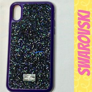 Swarovski Glam Rock iPhone XS Max Smartphone Case Purple and Bumper